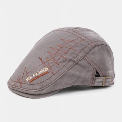 Hombres Algodón Sutura Transpirable Retro Casual Boina Gorra Sombrero Plano Sombrero Delantero Sombrero De Pintor