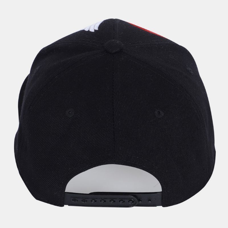 Hombres Estilo Chino Bordado Patrón De Grúa Hip-hop Sombrero De Béisbol Snapback De Ala Plana Informal