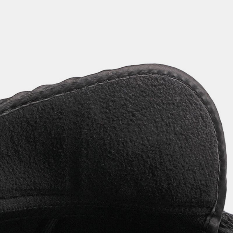 Hombres Fieltro Protección Para Los Oídos Invierno Exterior Color Sólido Casual Universal Plus Thicken Plus Velvet Beret Hat Forward Hat