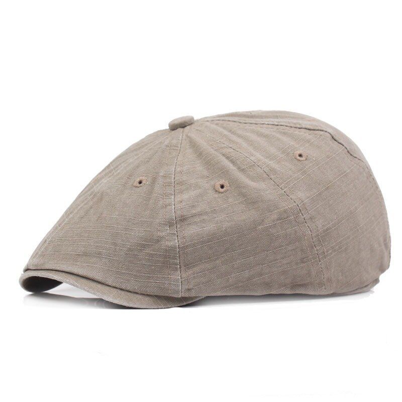 Hombres Mujeres Algodón Lavado Pintor Boina Gorras Classic Newsboy Cabbie Hat