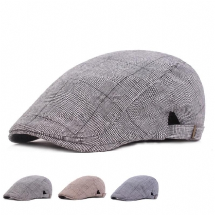 Hombres Mujeres Algodón Retro Boina Gorras Sombrilla Casual Al Aire Libre Gorra Delantera Con Pico