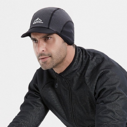 Hombres Nylon Plus Terciopelo Cálido Resistente A La Intemperie Orejeras Protección Deporte Montar Escalada Gorra Con Visera Sombrero De Béisbol