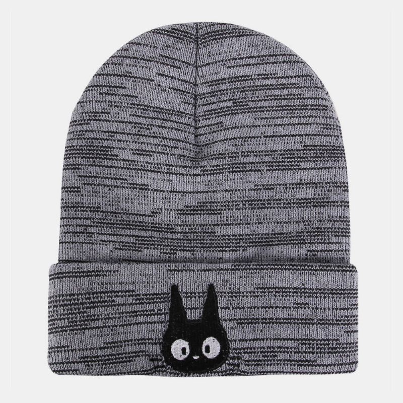 Hombres Y Mujeres Bordado De Dibujos Animados Gato Mantener Caliente Gorro De Punto Gorro De Esquí Gorro De Todo Fósforo