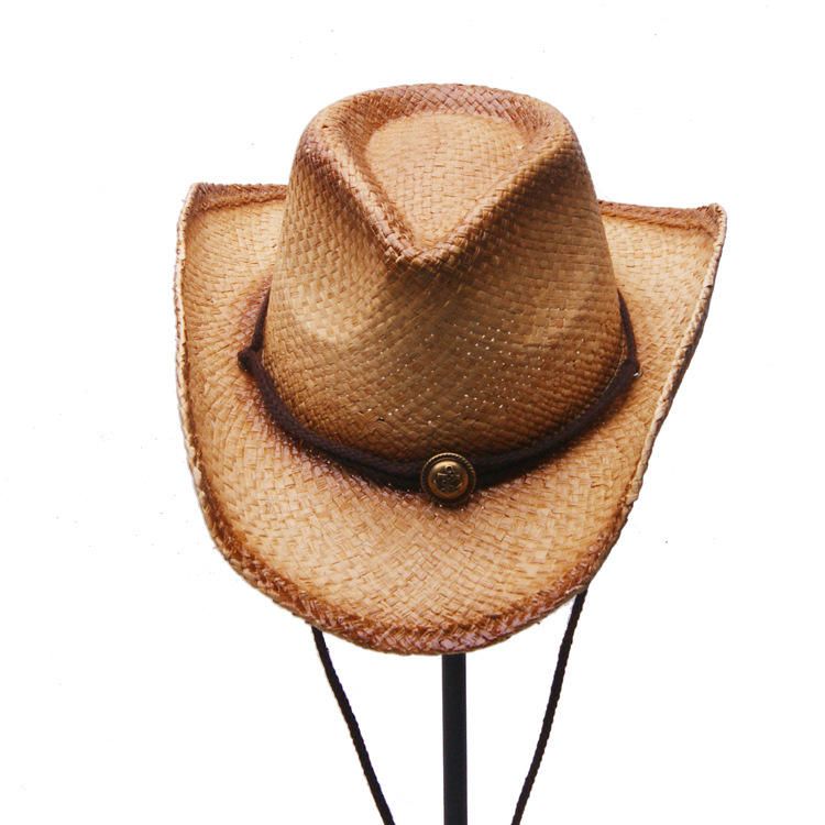 Malla Transpirable De Vaquero Unisex Con Sombrero De Paja De Cuerda Sombrero De Panamá De Ala Ancha Elegante Para Mujer Sombrero De Playa Sunbonnet