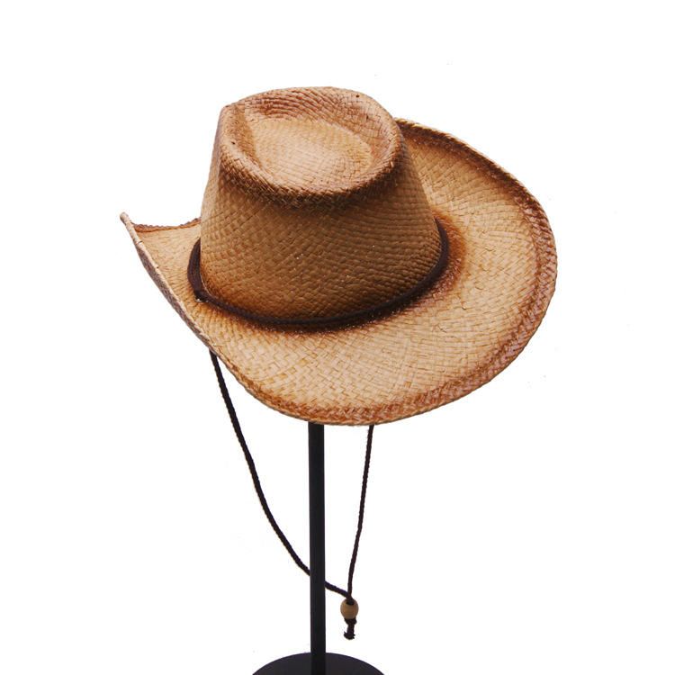 Malla Transpirable De Vaquero Unisex Con Sombrero De Paja De Cuerda Sombrero De Panamá De Ala Ancha Elegante Para Mujer Sombrero De Playa Sunbonnet