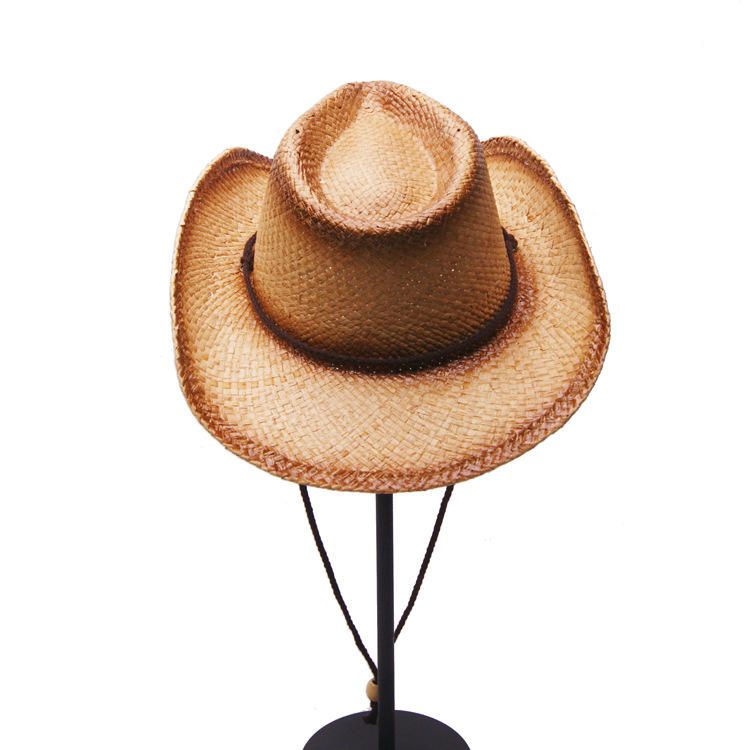 Malla Transpirable De Vaquero Unisex Con Sombrero De Paja De Cuerda Sombrero De Panamá De Ala Ancha Elegante Para Mujer Sombrero De Playa Sunbonnet