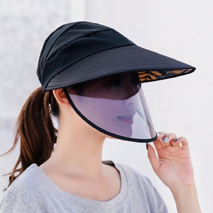 Máscara Extraíble Antivaho Unisex Para Protección Total Sombrero Para El Sol