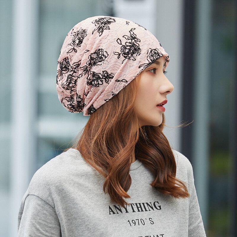 Mujeres Algodón Estilo Étnico Bordado Floral Cálido Casual Gorro Sin Ala Al Aire Libre