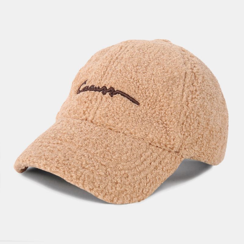 Mujeres Felpa Gruesa Plus Circunferencia De La Cabeza Casual Suave Cálido Sombrero De Béisbol Gorra Con Visera