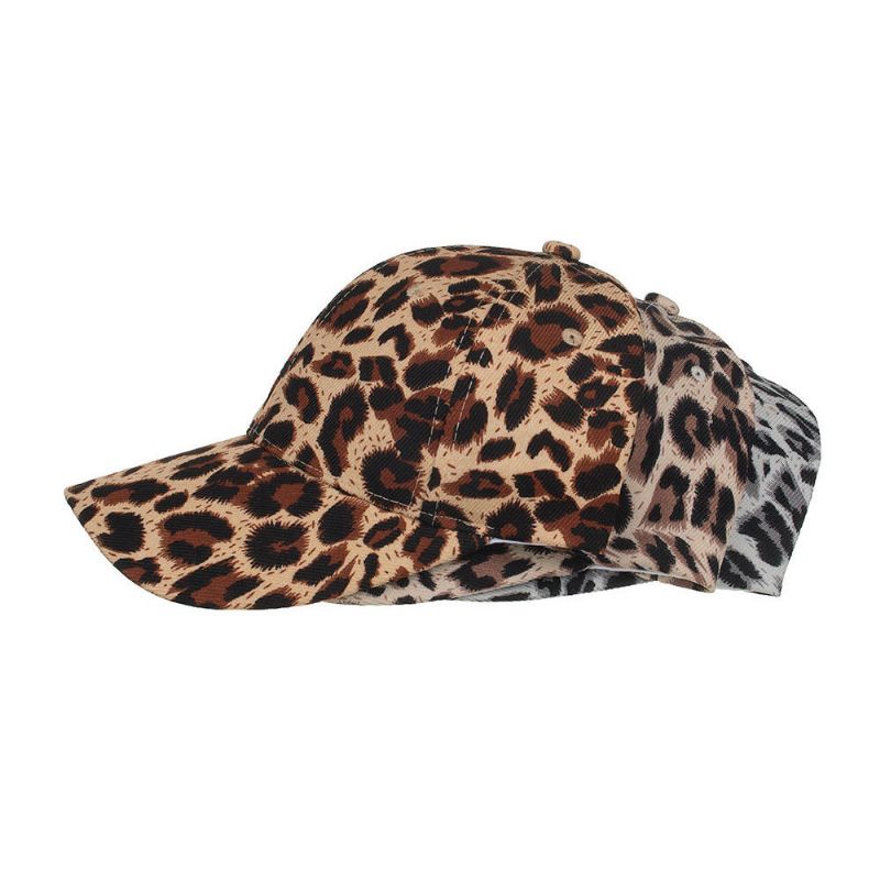 Mujeres Hombres Gorra De Béisbol De Leopardo Sombrero De Sol Transpirable