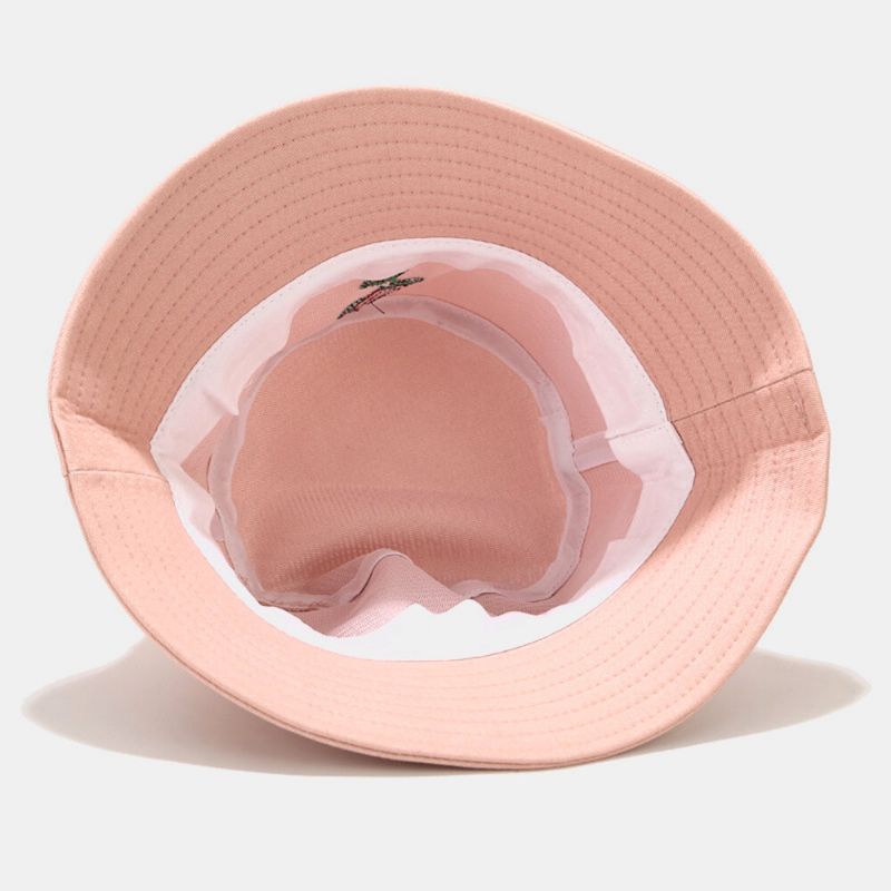 Mujeres Verano Protección Uv Patrón Floral Bordado Casual Lindo Sombrero Para El Sol Sombrero De Cubo