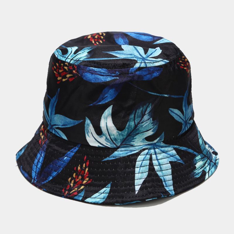 Mujeres Verano Protección Uv Patrón De Flores Visera Sombrero Para El Sol Moda Casual Viaje Al Aire Libre Sombrero De Cubo