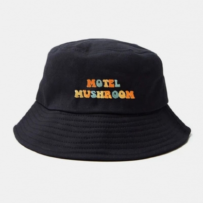 Mujeres Y Hombres Motel Mushroom Print Pattern Outdoor Casual Sunshade Bucket Hat