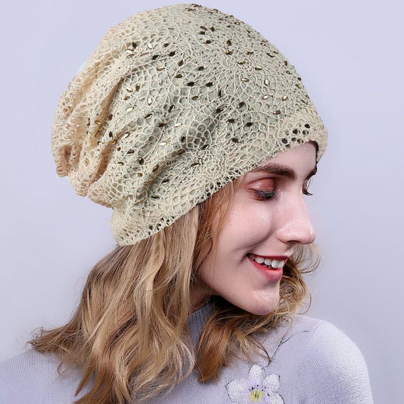 New Knitting Cutout Beanie Hat Gorras Transpirables