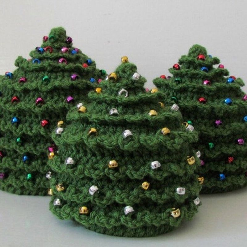 Niño Bebé Fibras Acrílicas Árbol De Navidad Festivo Creativo Estrellas Mantener El Calor Sombrero Entre Padres E Hijos Gorro