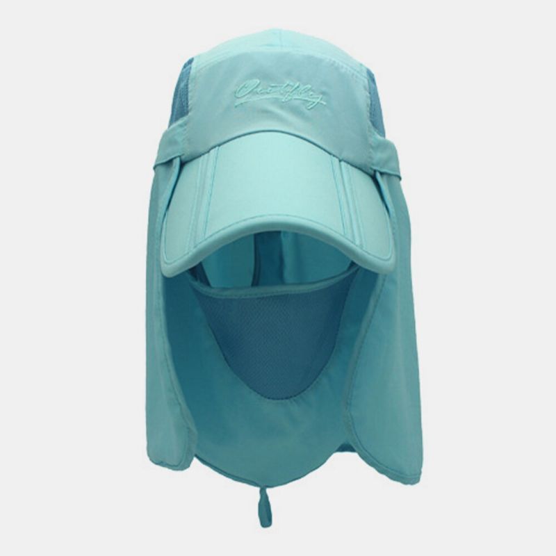 Parasol De Verano De Ala Ancha Unisex De Doble Uso Protección Uv Viseras Desmontables Y Transpirables Sombrero De Béisbol