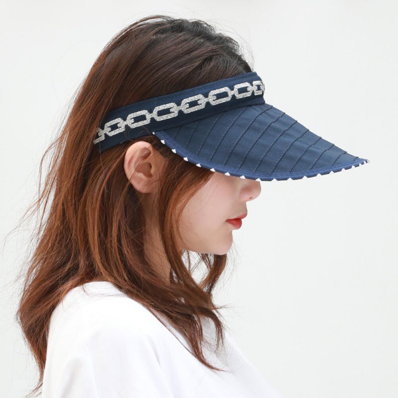 Sombreado De Verano Plegable Para Mujer Sombrero De Copa Vacío Gorra Plegable De Doble Uso