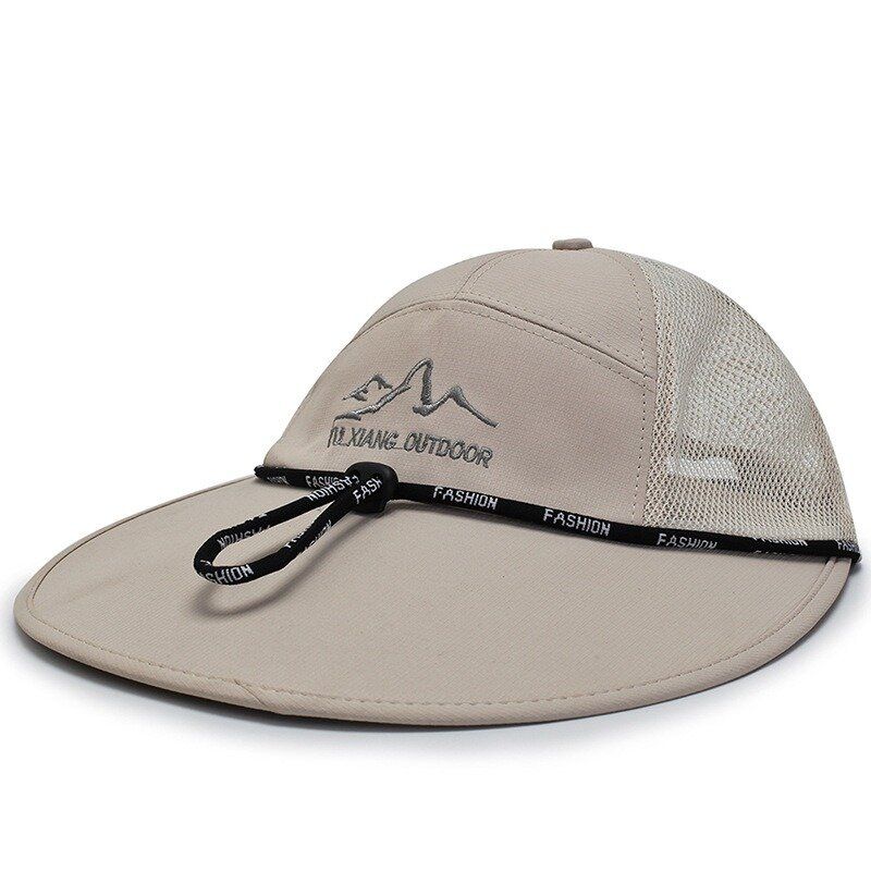 Sombrero De Béisbol Con Sombrilla De Algodón De Verano Para Mujer Para Hombre Gorra Ajustable Transpirable De Malla Informal Al Aire Libre