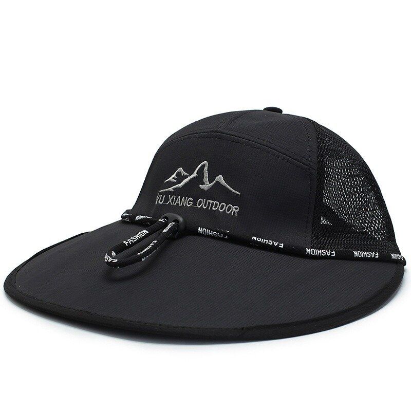 Sombrero De Béisbol Con Sombrilla De Algodón De Verano Para Mujer Para Hombre Gorra Ajustable Transpirable De Malla Informal Al Aire Libre