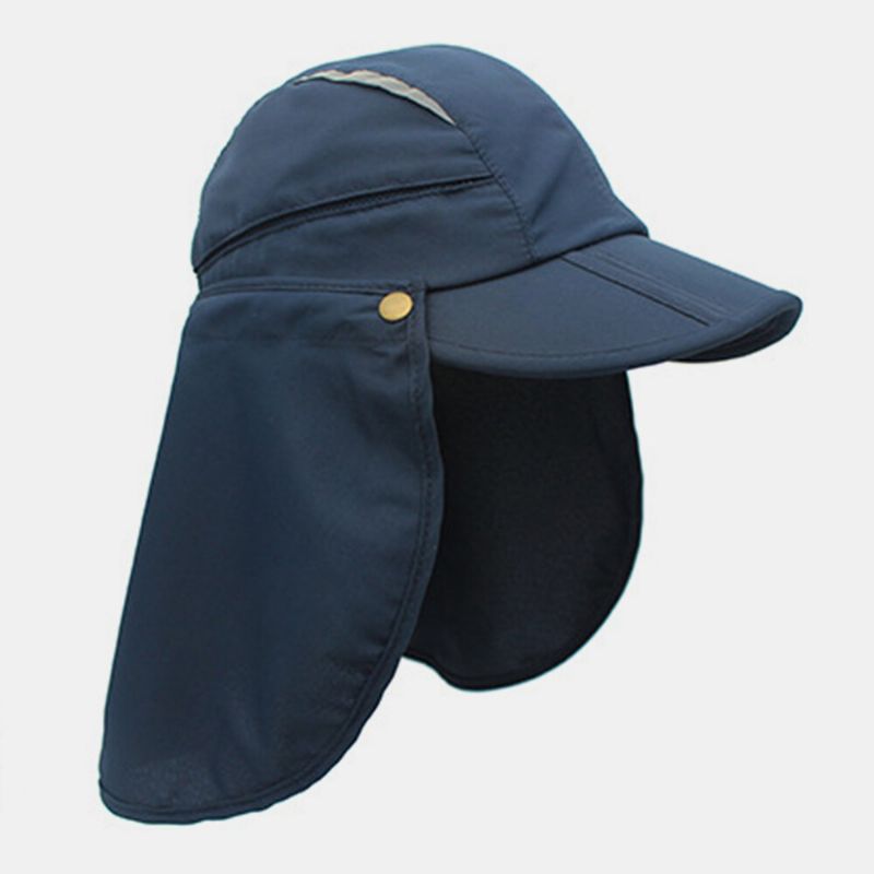 Sombrero De Béisbol Unisex De Doble Uso De Ala Ancha Para Verano Protección Uv Viseras Desmontables Y Transpirables