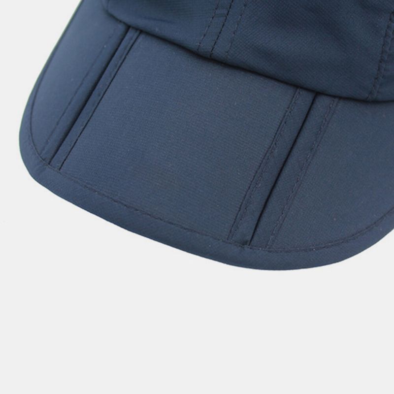 Sombrero De Béisbol Unisex De Doble Uso De Ala Ancha Para Verano Protección Uv Viseras Desmontables Y Transpirables