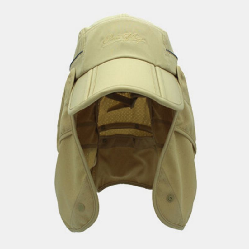 Sombrero De Béisbol Unisex De Doble Uso De Ala Ancha De Verano Para El Cuello Protección Uv Viseras Extraíbles Y Transpirables