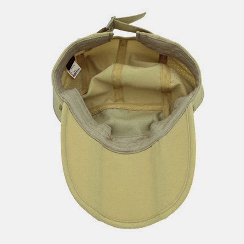 Sombrero De Béisbol Unisex De Doble Uso De Ala Ancha De Verano Para El Cuello Protección Uv Viseras Extraíbles Y Transpirables