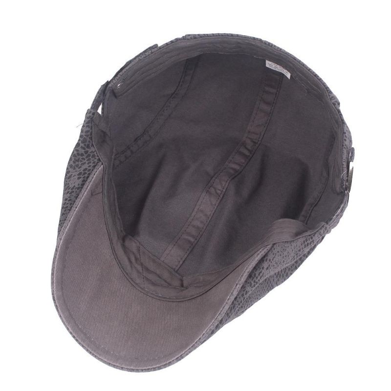 Sombrero De Boina De Pintor De Leopardo Para Hombre Gorra Plana De Vendedor De Periódicos Cabbie