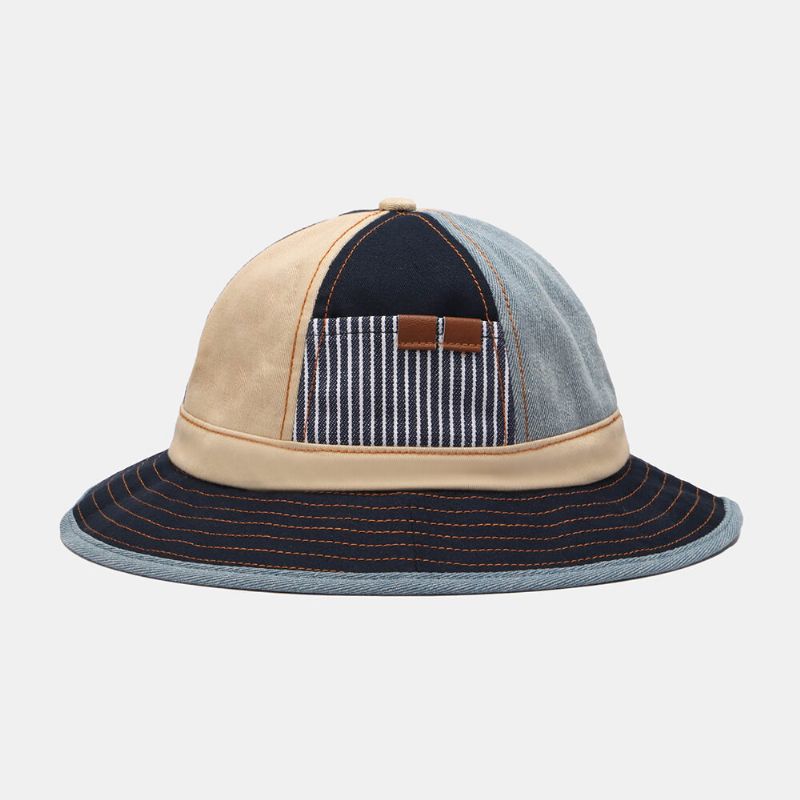 Sombrero De Cubo Con Sombrilla De Todo Fósforo Al Aire Libre Bordado De Retazos Unisex