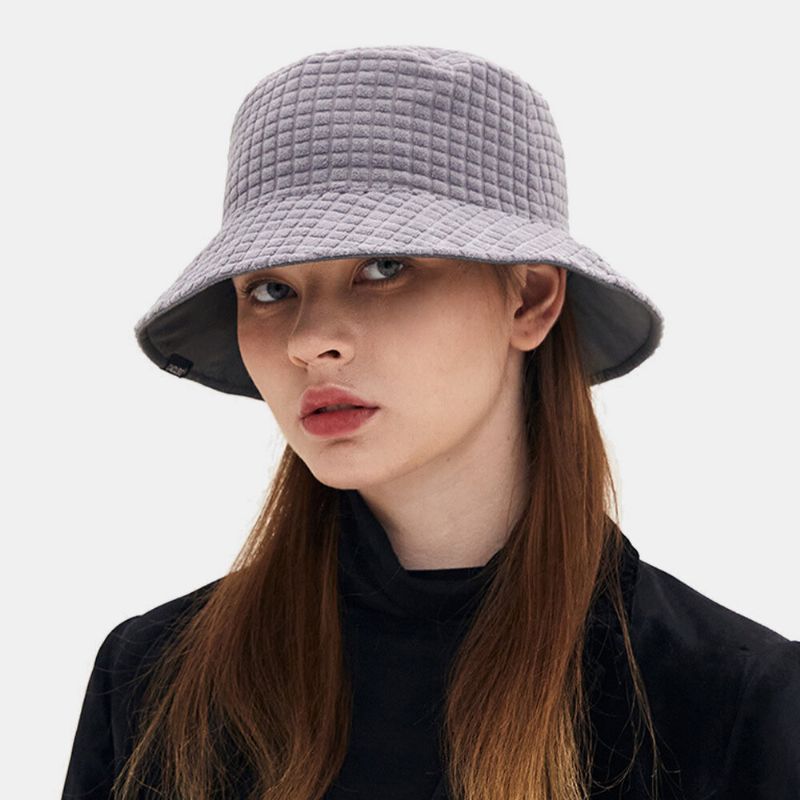 Sombrero De Cubo Con Visera Solar De Protección Uv De Todo Fósforo Informal Cálido Y De Doble Cara Para Mujer