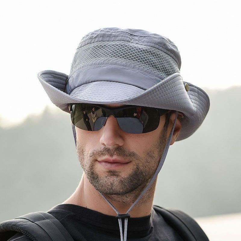 Sombrero De Cubo Con Visera De Verano Unisex Sombrero De Pescador Gorra De Protección Solar Transpirable Para Escalada Al Aire Libre