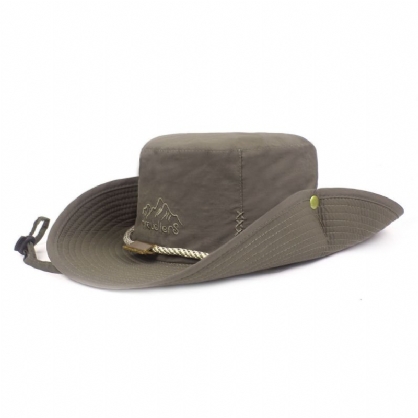 Sombrero De Cubo Para Hombre Gorra De Sombrilla Transpirable Impermeable Sombrero De Pescador Sombrero De Pesca Al Aire Libre Escalada Ciclismo