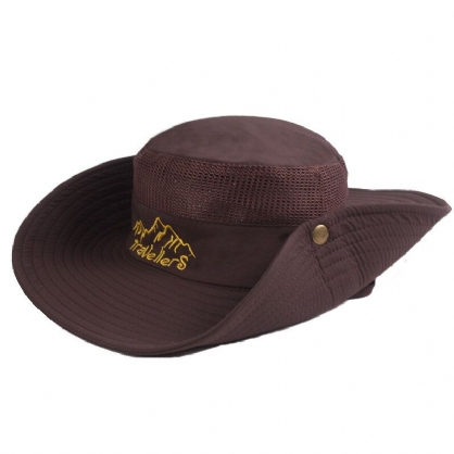 Sombrero De Cubo Para Hombre Sombrero De Pescador De Secado Rápido Suave Gorra De Sombrilla Anti-uv Escalada Al Aire Libre Ciclismo Pesca