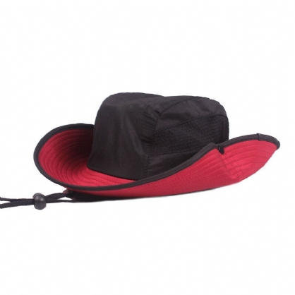 Sombrero De Cubo Para Hombre Transpirable Impermeable De Ala De Gran Tamaño Gorra De Sombrilla Sombrero De Pescador Pesca Al Aire Libre Ciclismo