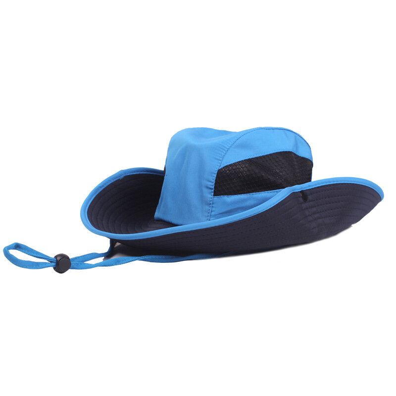 Sombrero De Cubo Para Hombre Transpirable Impermeable De Ala De Gran Tamaño Gorra De Sombrilla Sombrero De Pescador Pesca Al Aire Libre Ciclismo