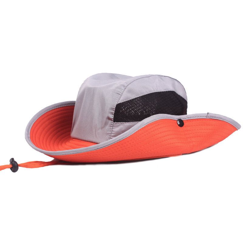 Sombrero De Cubo Para Hombre Transpirable Impermeable De Ala De Gran Tamaño Gorra De Sombrilla Sombrero De Pescador Pesca Al Aire Libre Ciclismo