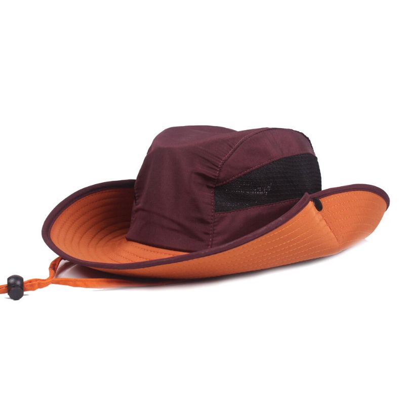 Sombrero De Cubo Para Hombre Transpirable Impermeable De Ala De Gran Tamaño Gorra De Sombrilla Sombrero De Pescador Pesca Al Aire Libre Ciclismo