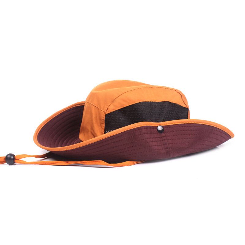 Sombrero De Cubo Para Hombre Transpirable Impermeable De Ala De Gran Tamaño Gorra De Sombrilla Sombrero De Pescador Pesca Al Aire Libre Ciclismo