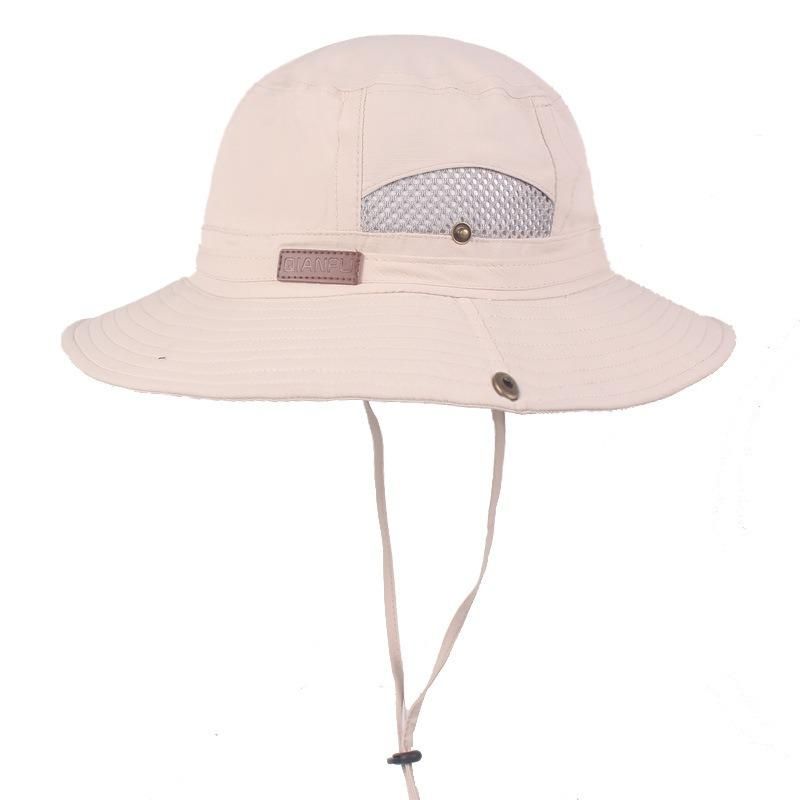 Sombrero De Cubo Plegable De Malla Unisex Sombrero De Montañismo Al Aire Libre Sombrero De Sol Con Visera Grande Gorra De Viaje