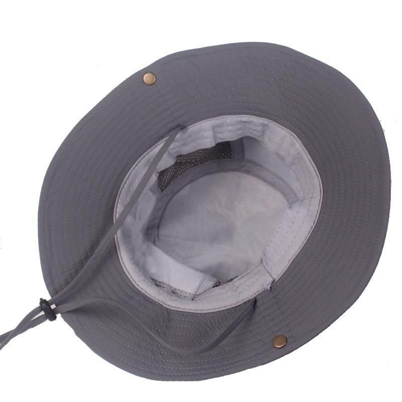 Sombrero De Cubo Plegable De Malla Unisex Sombrero De Montañismo Al Aire Libre Sombrero De Sol Con Visera Grande Gorra De Viaje