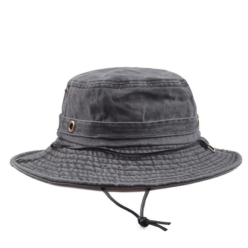 Sombrero De Cubo De Protección Uv Lavada De Algodón Plegable Unisex Sombrero De Montañismo Al Aire Libre Sombrero De Visera Con Protección Solar Gorra De Cubo