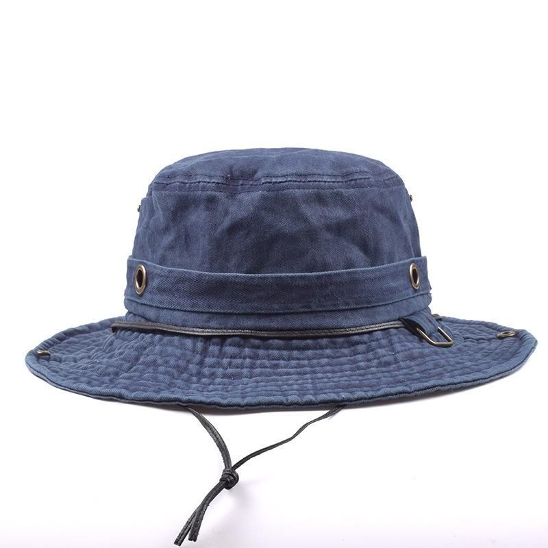 Sombrero De Cubo De Protección Uv Lavada De Algodón Plegable Unisex Sombrero De Montañismo Al Aire Libre Sombrero De Visera Con Protección Solar Gorra De Cubo