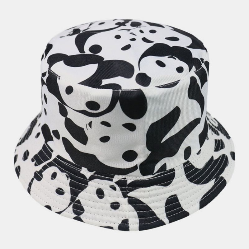 Sombrero De Cubo Unisex Con Diseño De Panda De Animales De Doble Cara Informal