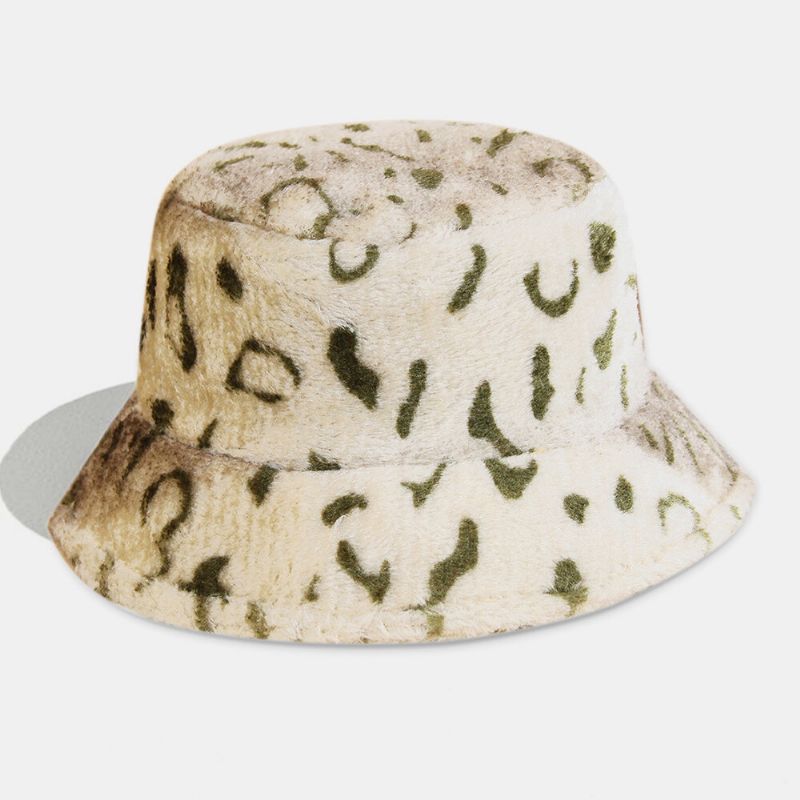 Sombrero De Cubo De Viaje Al Aire Libre Con Patrón De Leopardo De Cachemira Para Hombres Y Mujeres