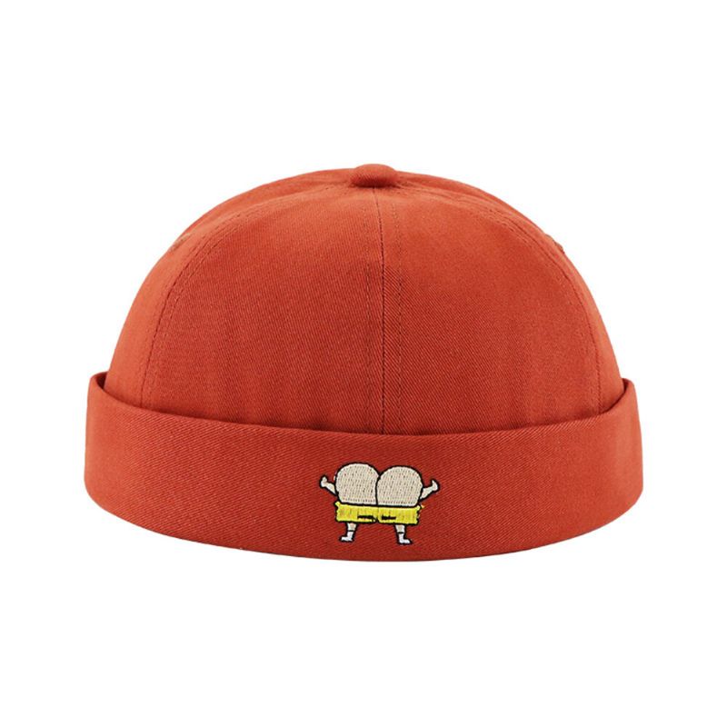 Sombrero De Melón Unisex Verano Sección Delgada Hip Hop Sombrero De Propietario Retro Ocio Calle Sombreros Sin Ala