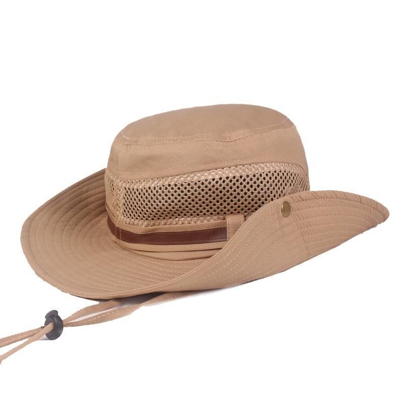 Sombrero De Pesca Unisex Sombrero De Malla De Algodón Con Visera Para Exteriores Gorra De Montañismo Con Visera Grande