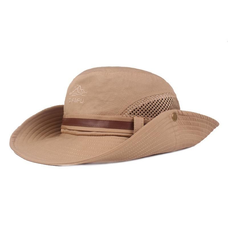 Sombrero De Pesca Unisex Sombrero De Malla De Algodón Con Visera Para Exteriores Gorra De Montañismo Con Visera Grande