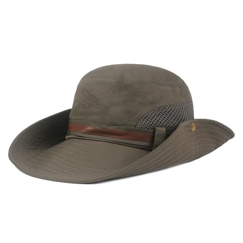 Sombrero De Pesca Unisex Sombrero De Malla De Algodón Con Visera Para Exteriores Gorra De Montañismo Con Visera Grande