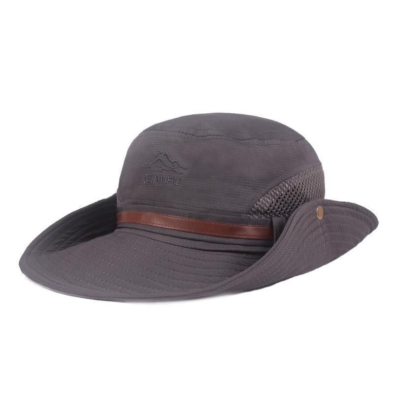 Sombrero De Pesca Unisex Sombrero De Malla De Algodón Con Visera Para Exteriores Gorra De Montañismo Con Visera Grande