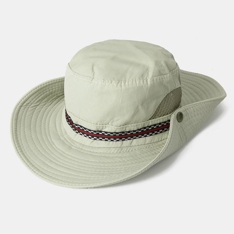 Sombrero De Pescador De Secado Rápido Para Hombres Y Mujeres Sombrero De Visera Plegable Con Bordado